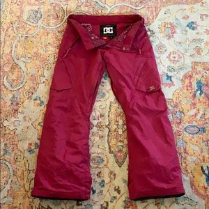 DC snowboarding pants